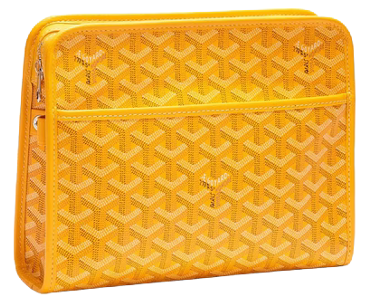 Goyard Jouvence Toiletry MM Yellow Bag