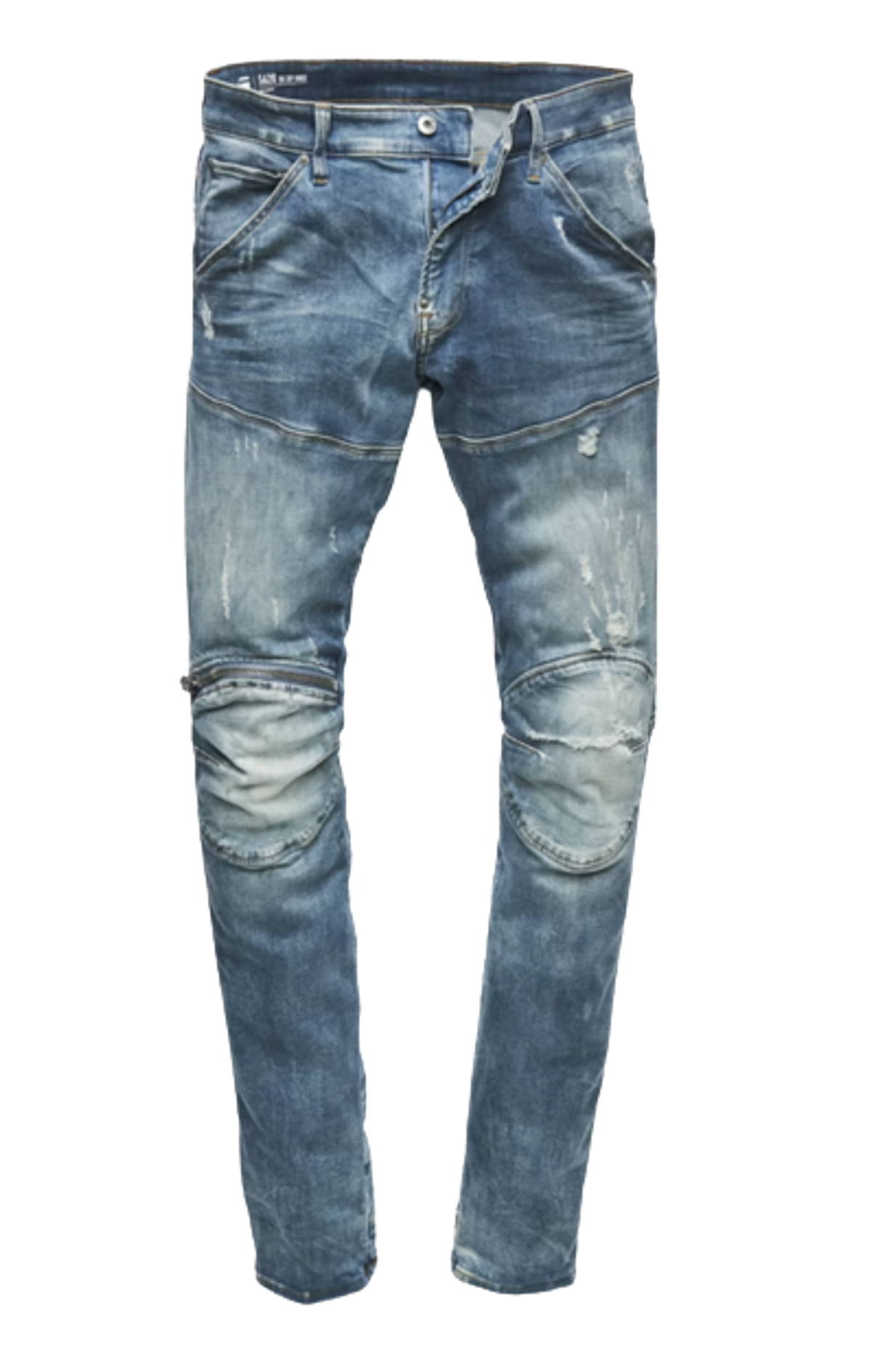 G-Star RAW 5620 3D Zip Knee Ripped Jeans