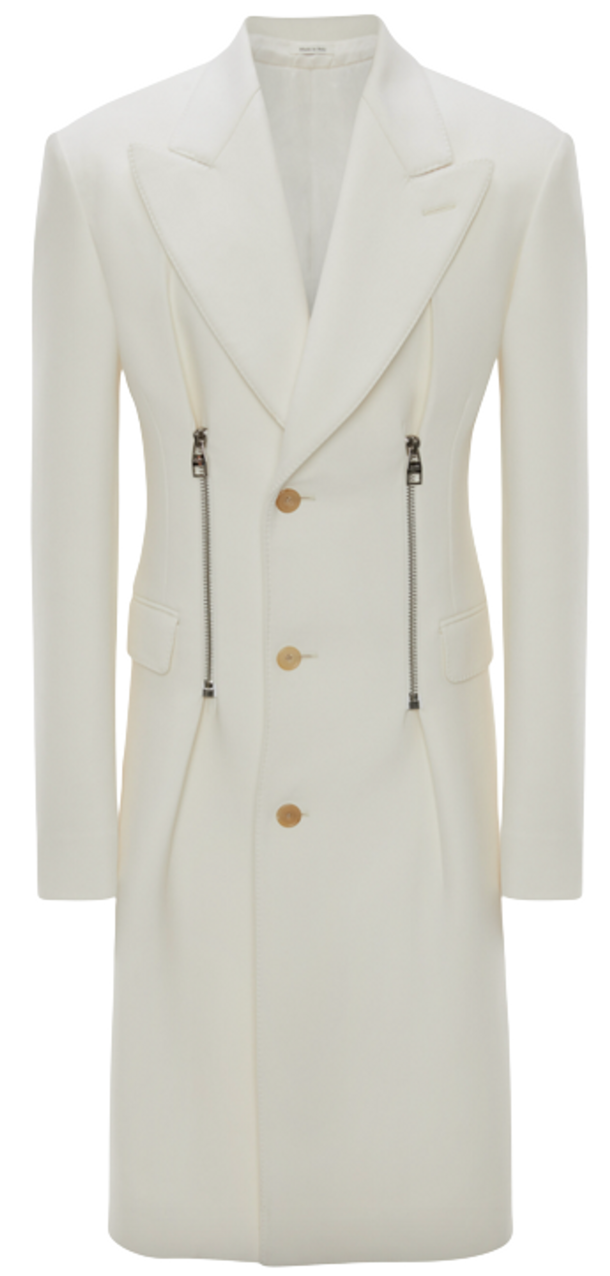 Alexander McQueen Zip Detail Tailored Coat