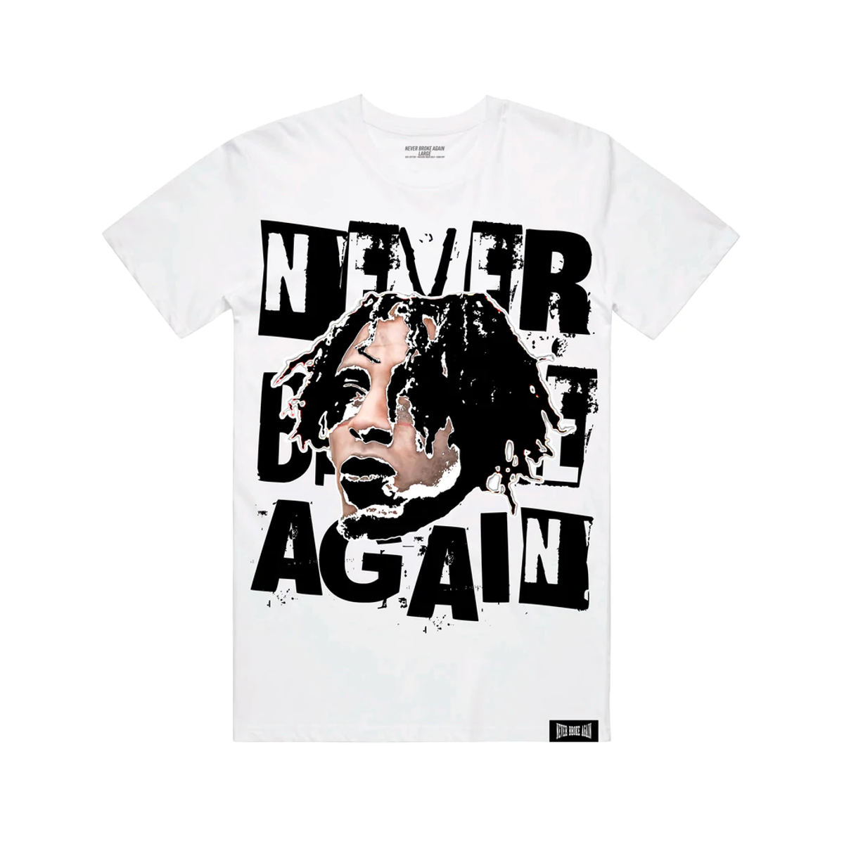 NBA YoungBoy Merch White Emo Rockstar T-Shirt
