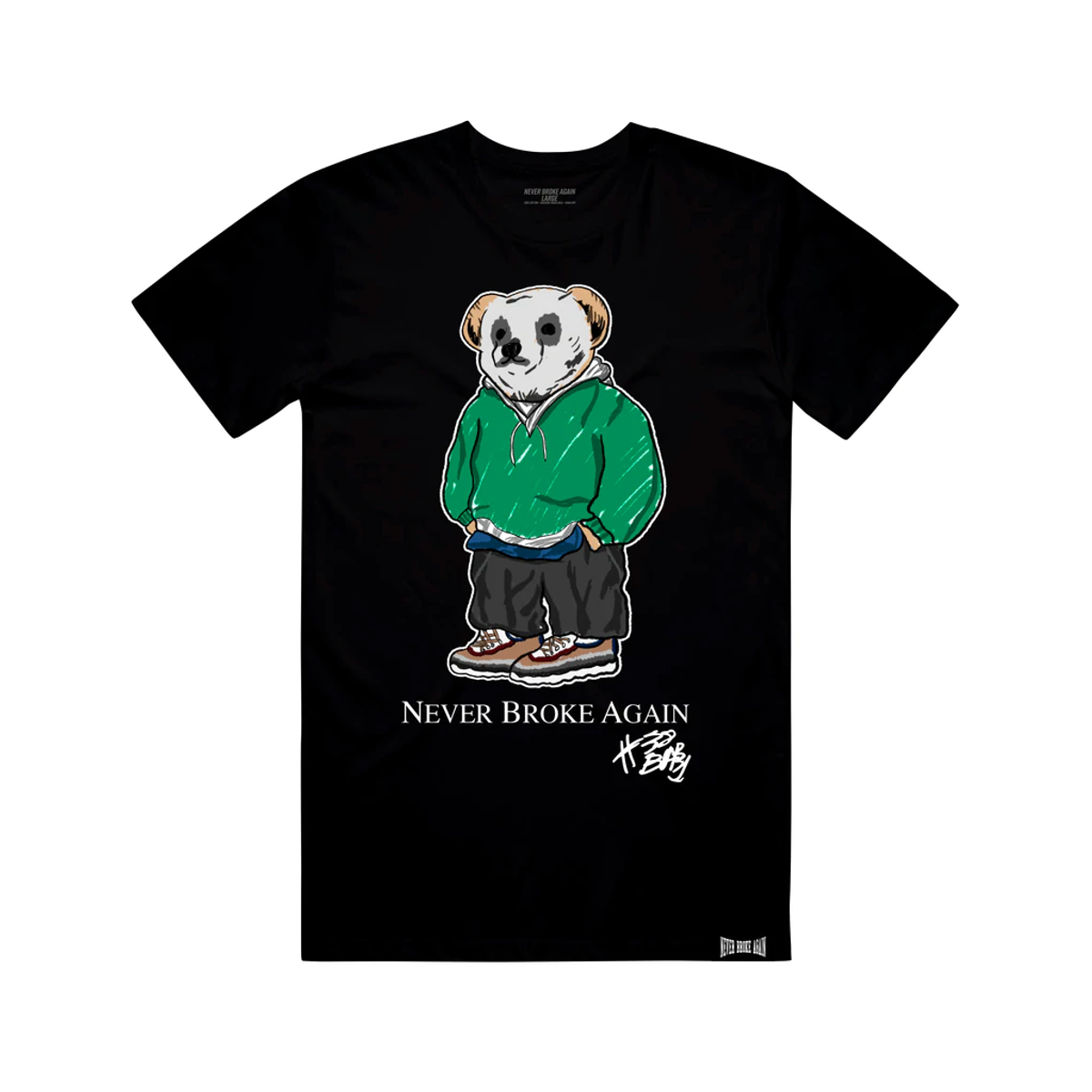 NBA YoungBoy Merch Black Chillen Bear T-Shirt
