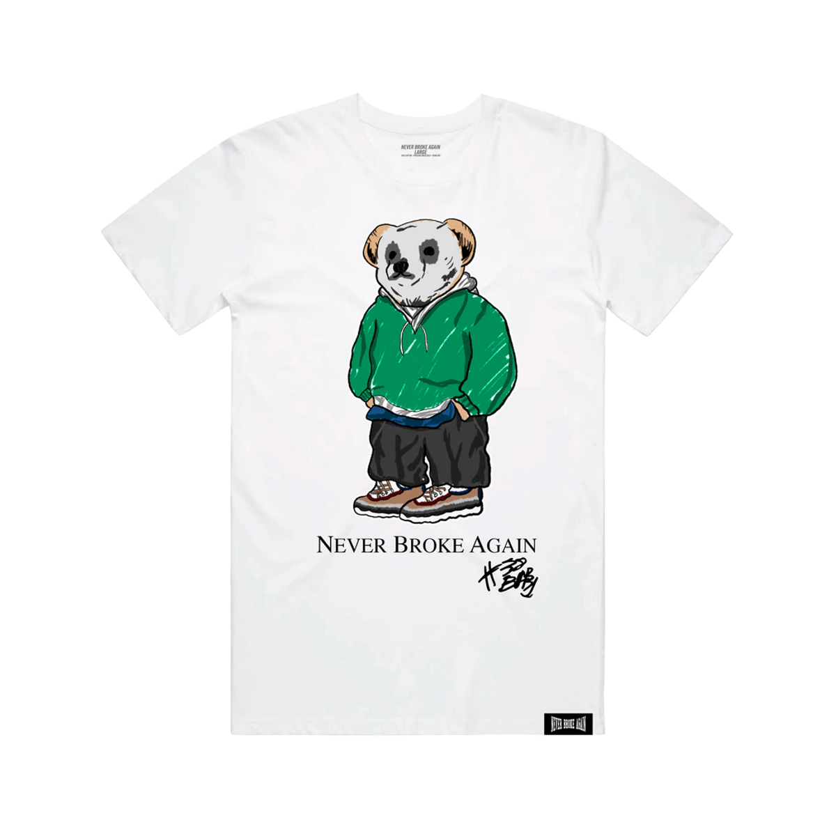 NBA YoungBoy Merch White Chillen Bear T-Shirt