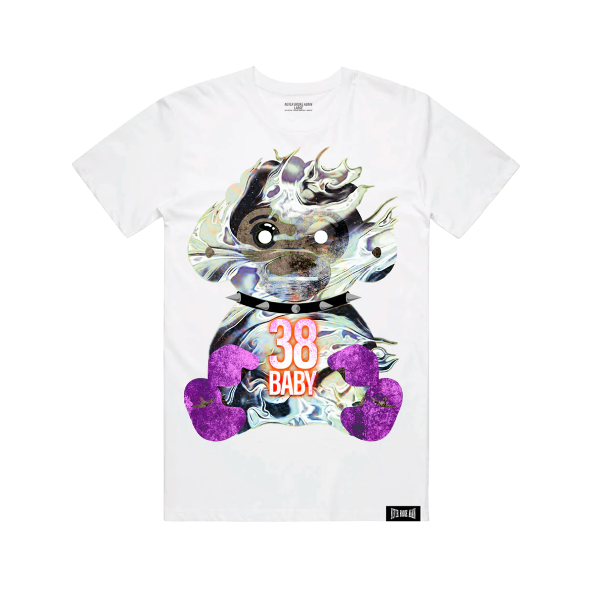NBA YoungBoy Merch White 38 Baby Marble T-Shirt