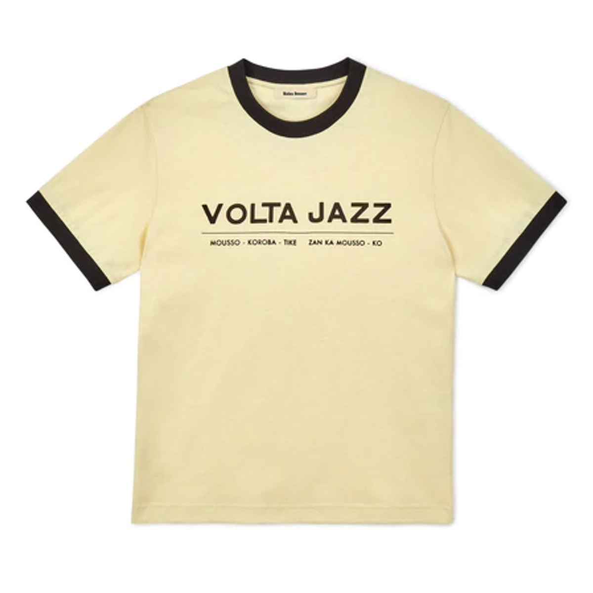 Wales Bonner Pale Yellow Volta Jazz T-Shirt
