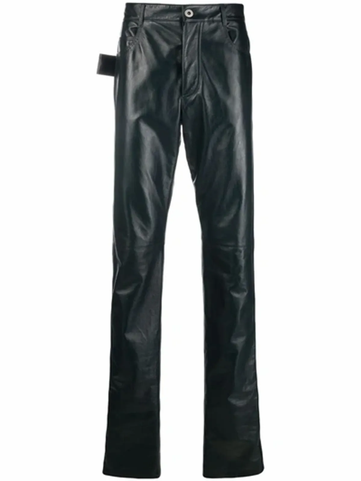 Bottega Veneta Triangle Loop Leather Trousers