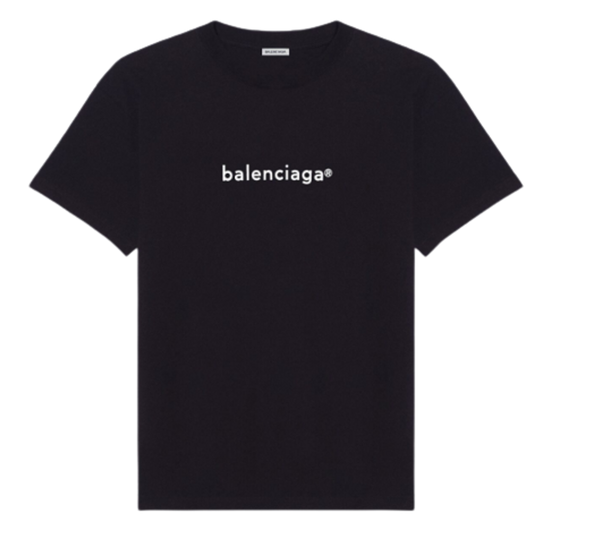 Balenciaga Copyright Medium Fit Black T-Shirt