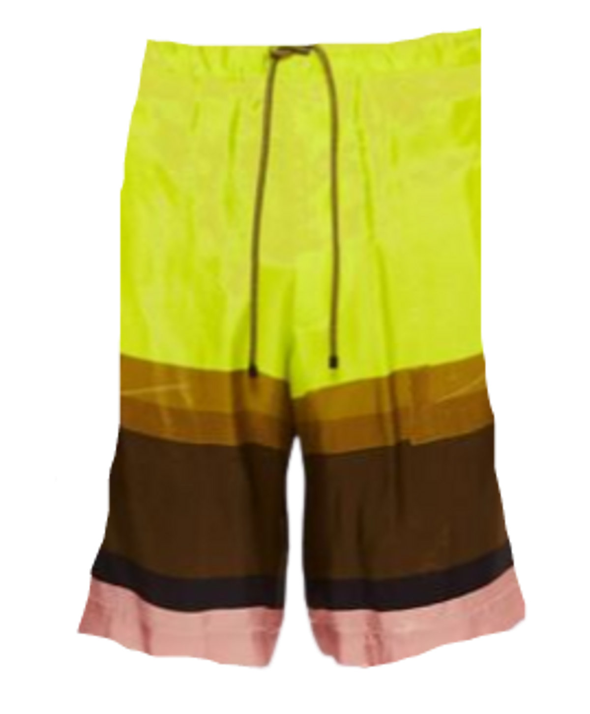 Dries Van Noten Yellow Viscose Shorts