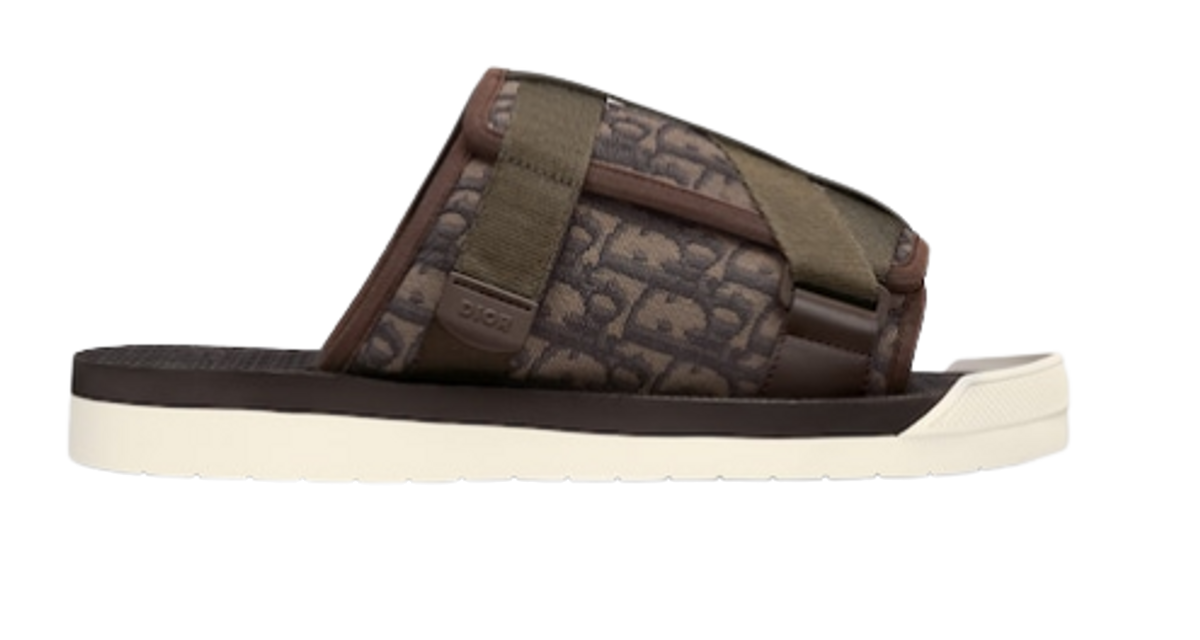 Dior Ebony Oblique Jacquard Sandals