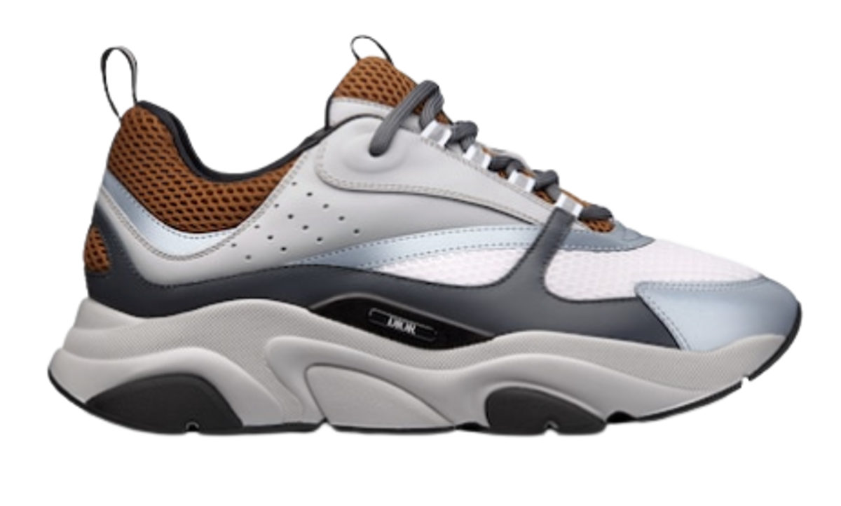 Dior B22 Coffee White Technical Sneakers