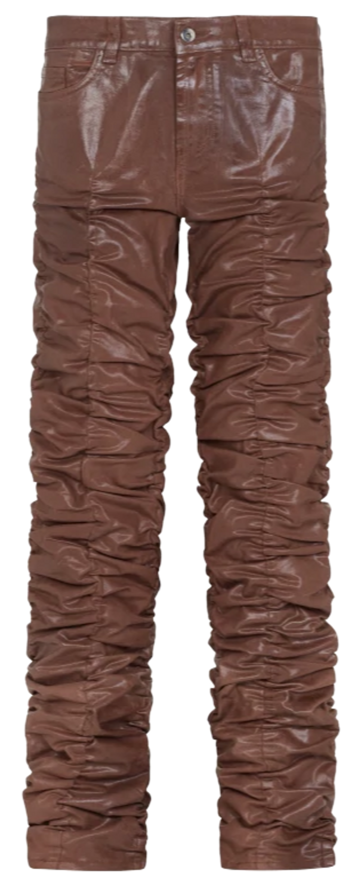 Marc Jacques Burton × Von Dutch Brown Oil Stack Pants
