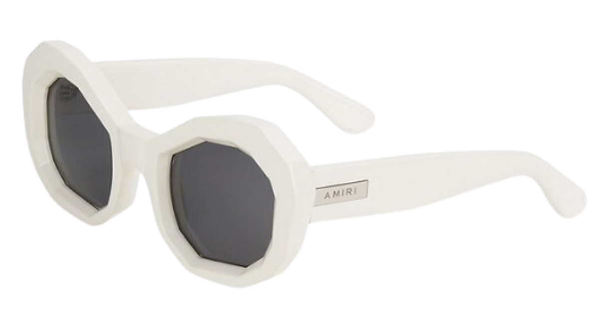 Amiri Cobain 54.8mm White Sunglasses