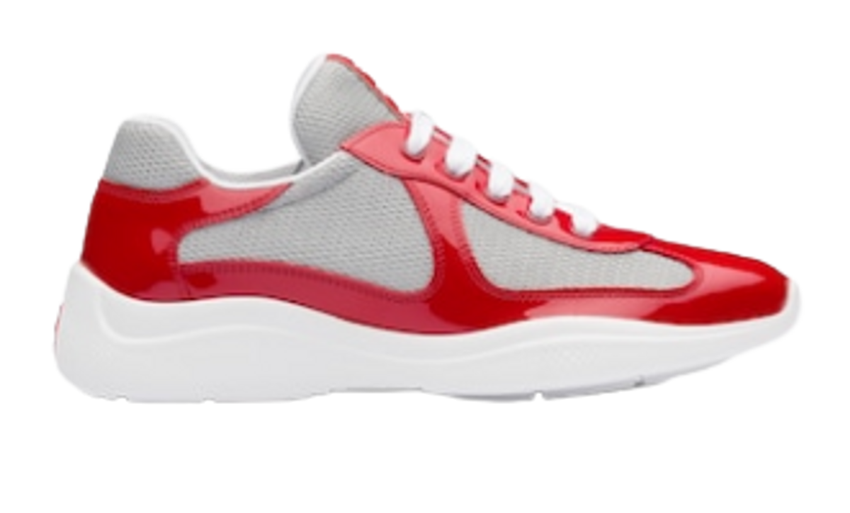 Prada America`s Cup Red Sneakers
