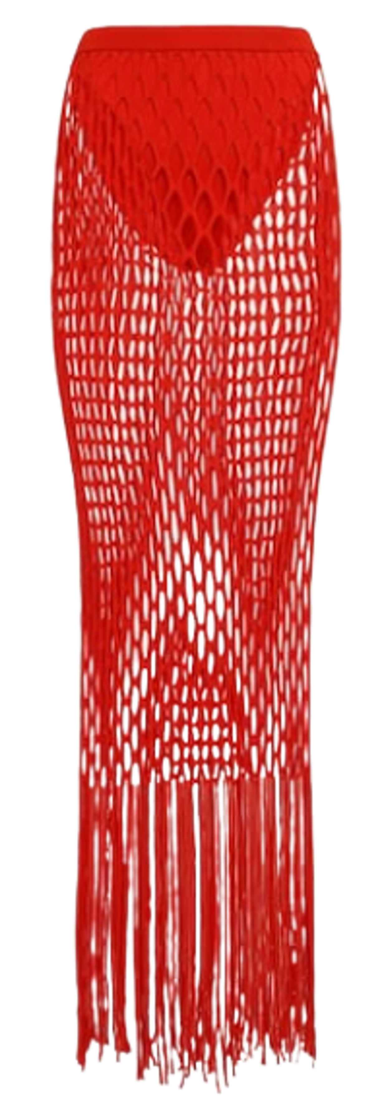 Dion Lee Reef Net Viscose Blend Knit Pencil Skirt
