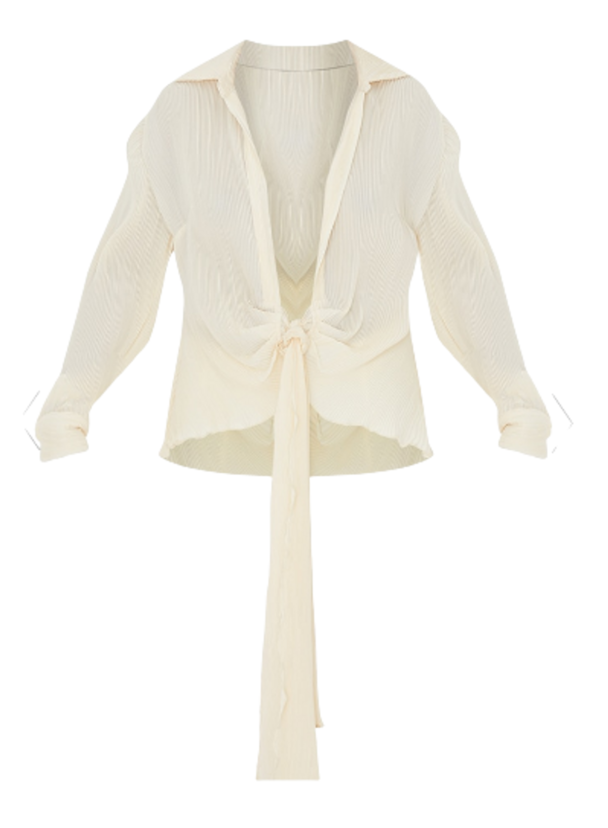 Pretty Little Thing Plisse Plunge Blouse WHAT’S ON THE STAR?