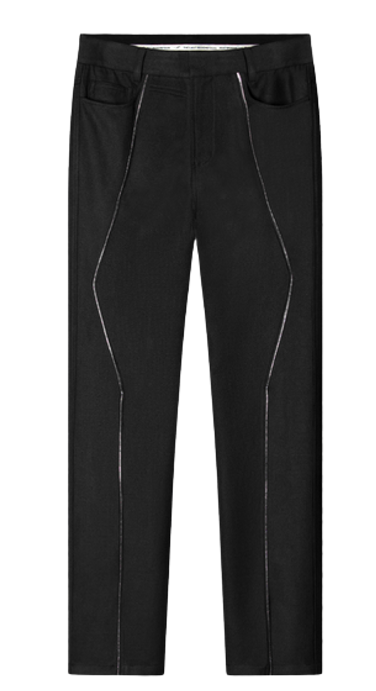 The Last Redemption Black Front Zipped Pants