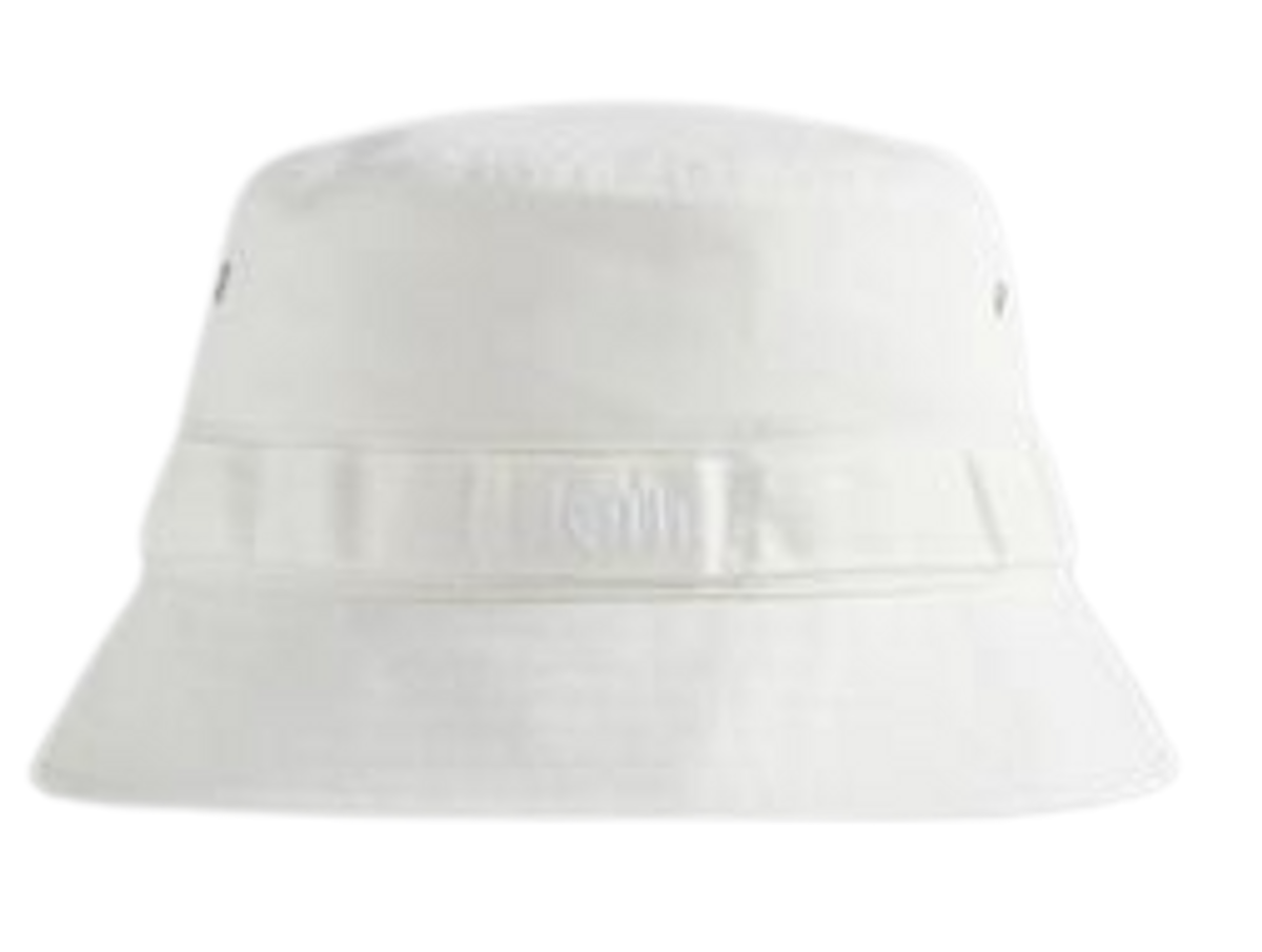 Kith White WideBrimmed Bucket Hat WHAT’S ON THE STAR?