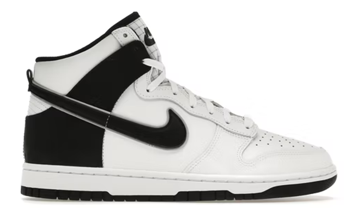 Nike White And Black Dunk High Retro Sneakers