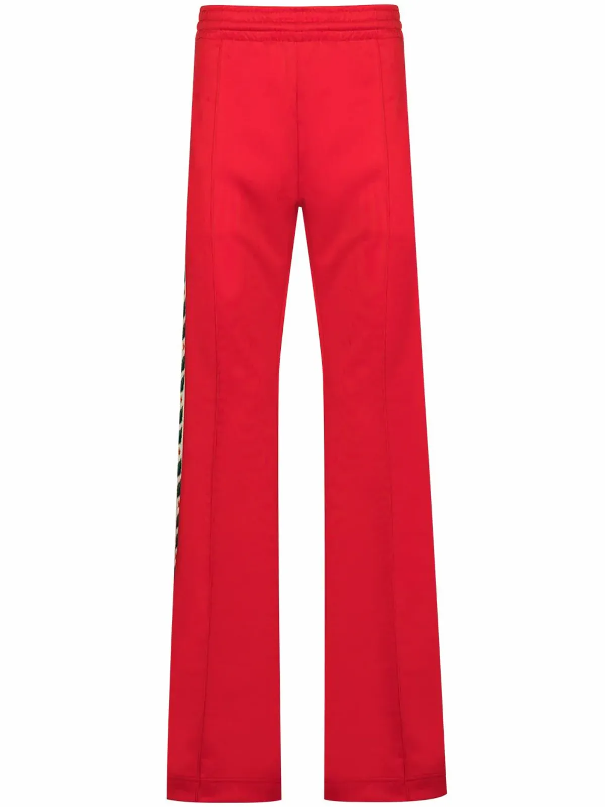 Casablanca Laurel Flared Track Pants In Red