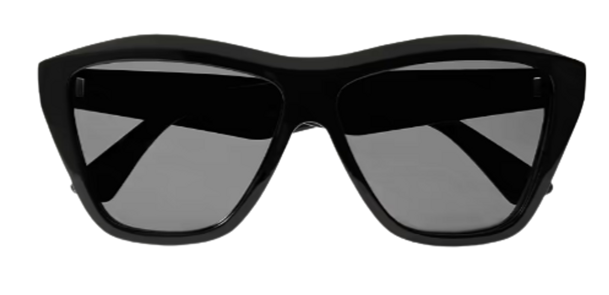 Bottega Veneta Cat Eye Black Acetate Sunglasses