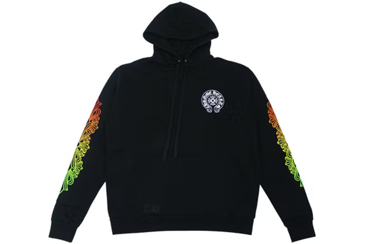 Chrome Hearts Floral Sleeve Gradient Made In Hollywood Hoodie