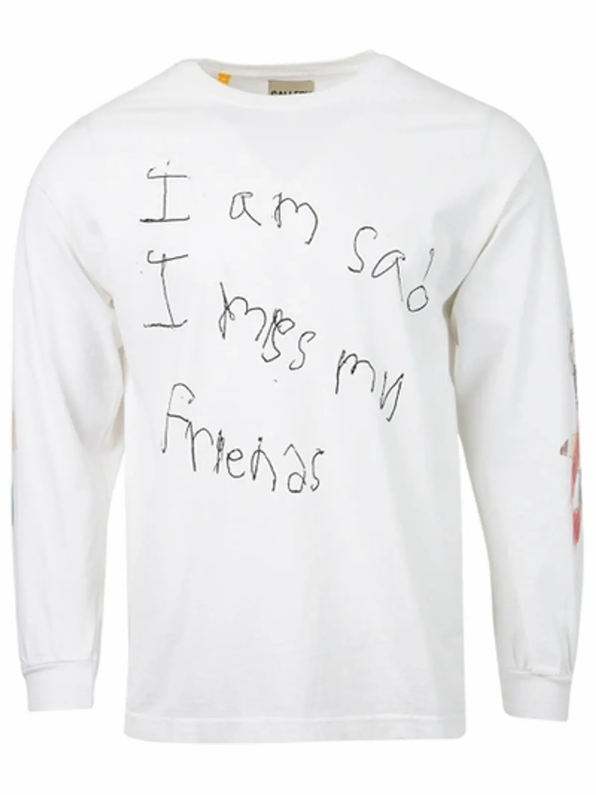 Gallery Dept. I Am Sad I Miss My Friends Long-sleeve In White