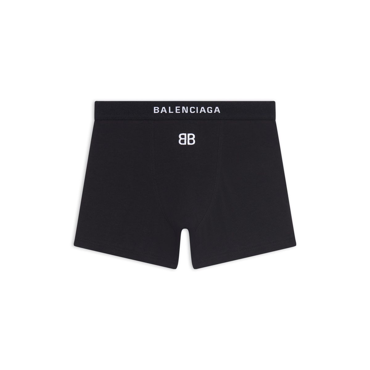Balenciaga Sports Slip Shorty in black cotton jersey