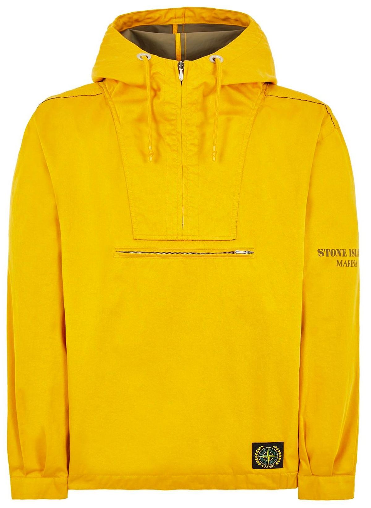Stone Island Raso Gommato Colorato Bio 40th Anniversary Yellow Anorak