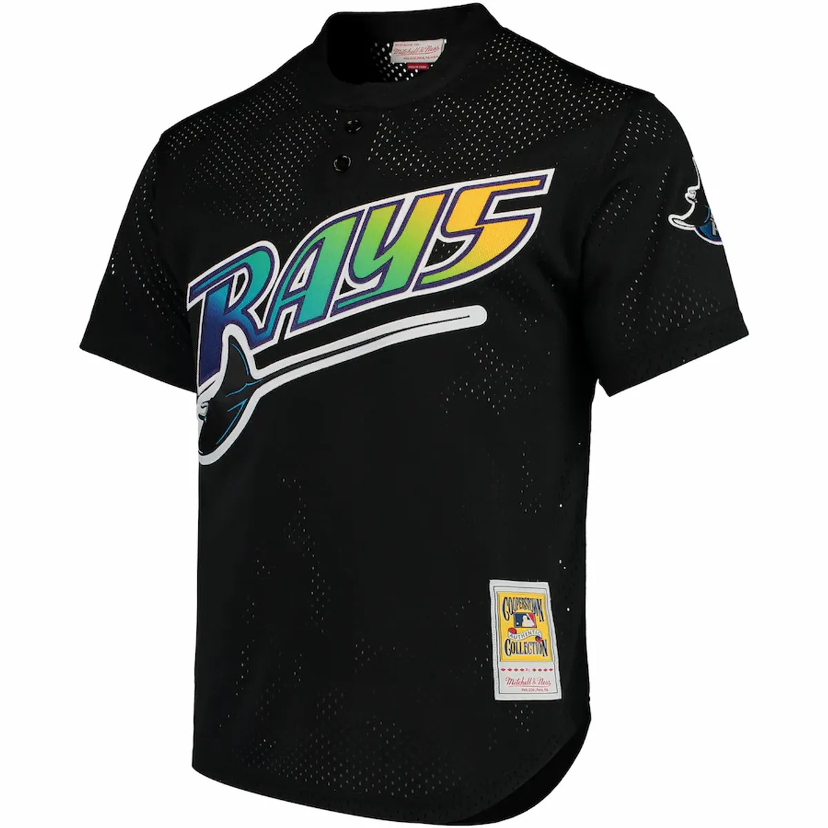 Mitchell & Ness Tampa Bay Rays Wade Boggs/ Black Cooperstown 1991 Mesh Batting Practice Jersey