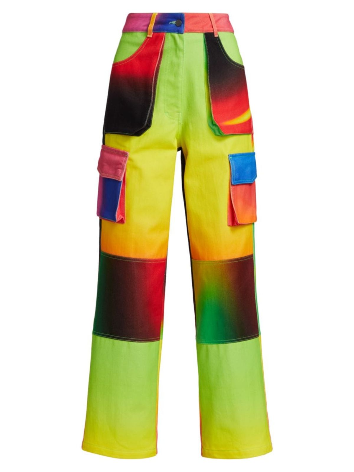 AGR Knit Colorblocked Gradient Cargo Pants