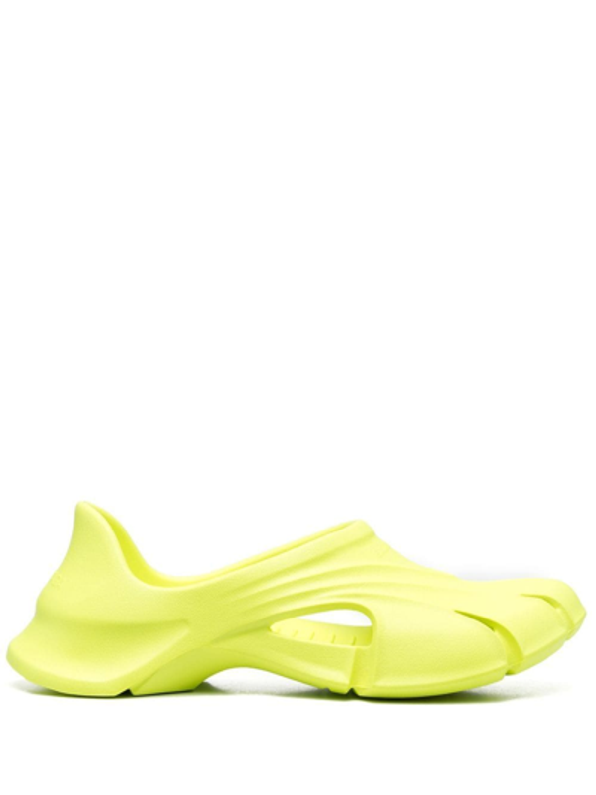Balenciaga Mold Closed Slides In Yellow