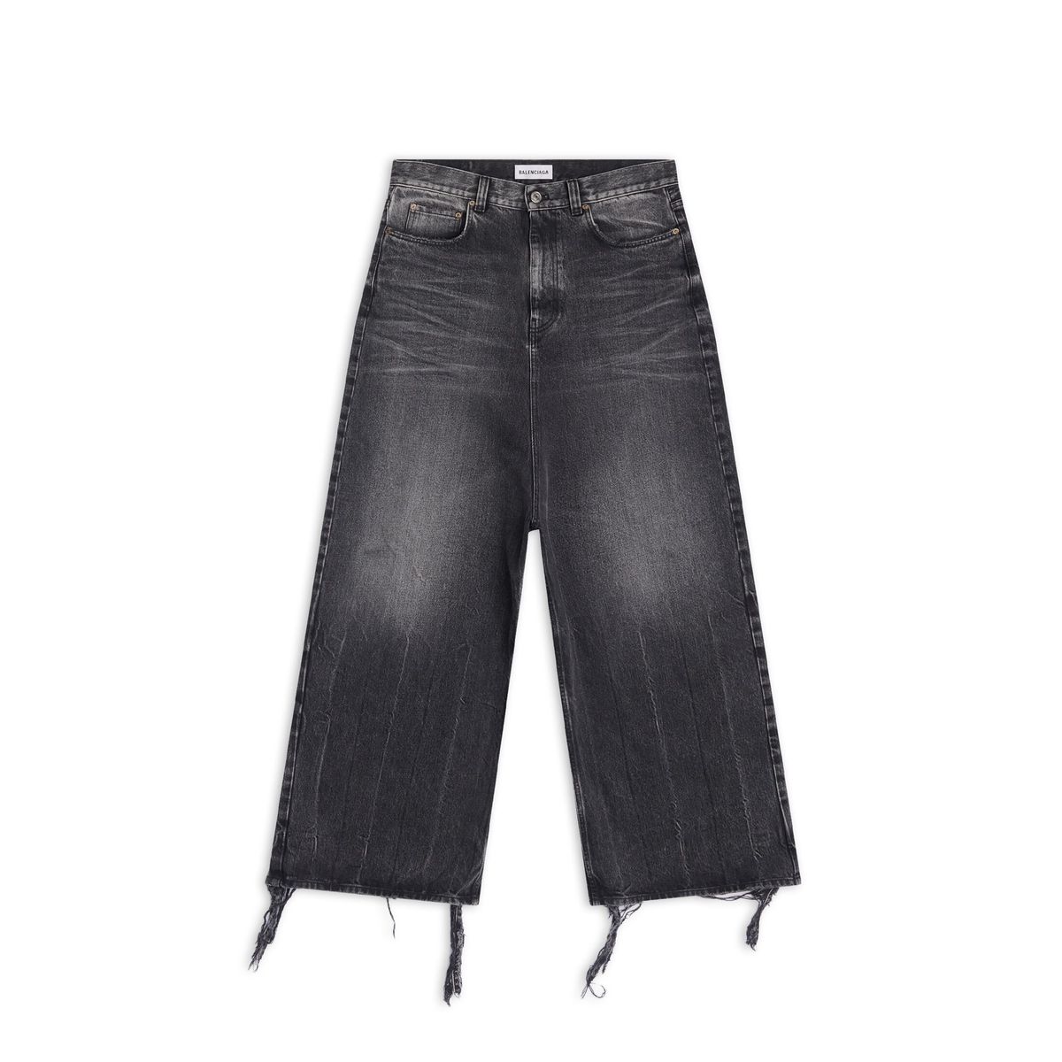 Balenciaga Low Crotch Jeans in black and white Japanese denim | WHAT’S ...