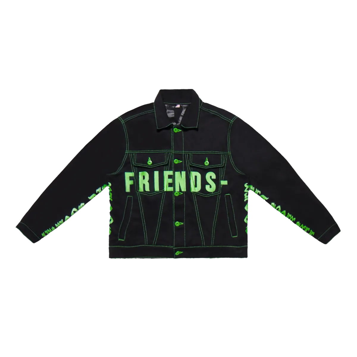 vlone デニムジャケット グリーン VLONE デニムジャケット緑Lサイズ vlone デニムジャケット グリーン L