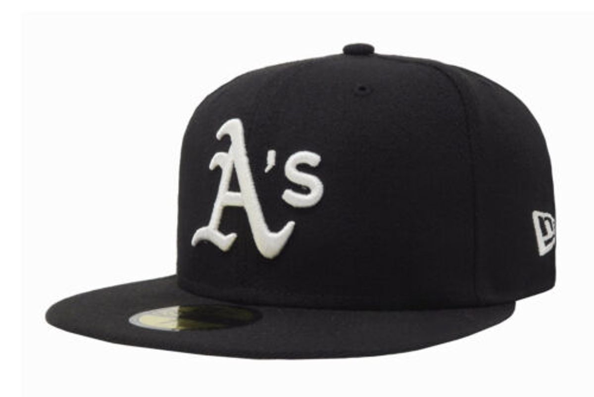 New Era Oakland Athletics MLB Black White Logo Snapback Cap