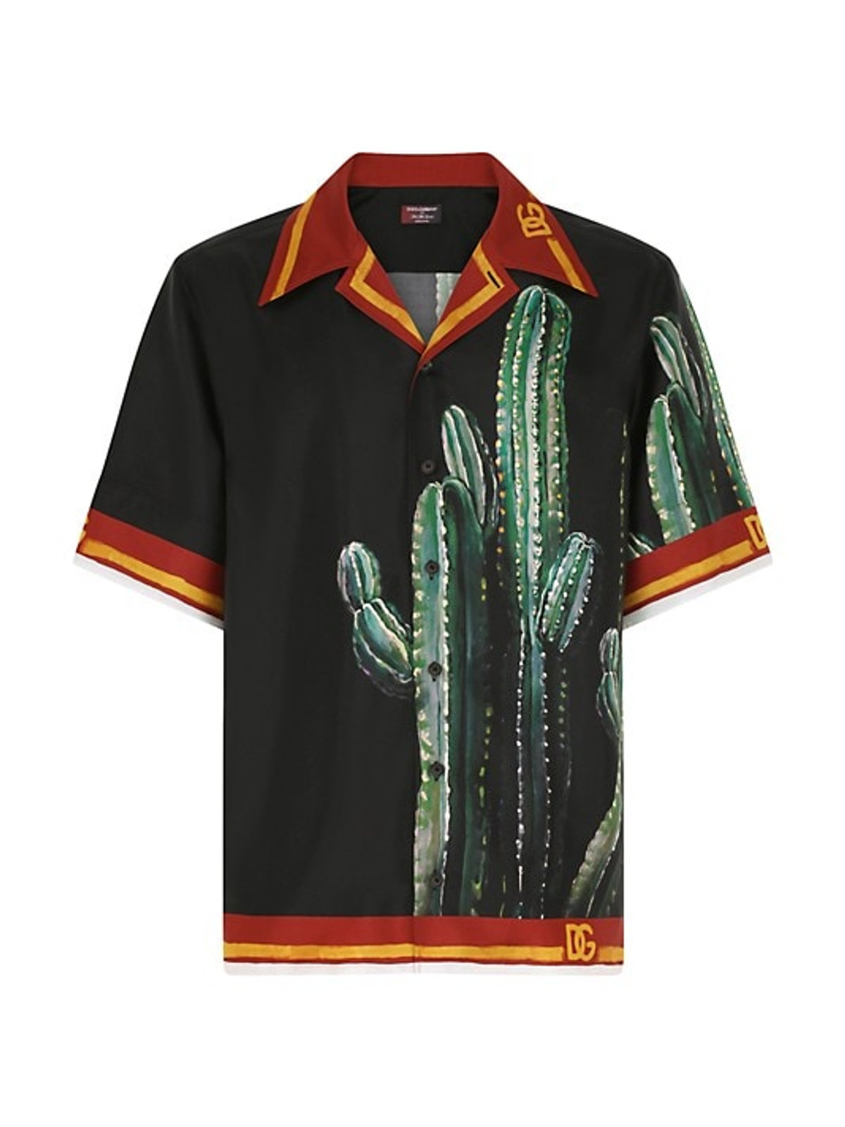 Dolce & Gabbana Silk Twill Bowling Shirt