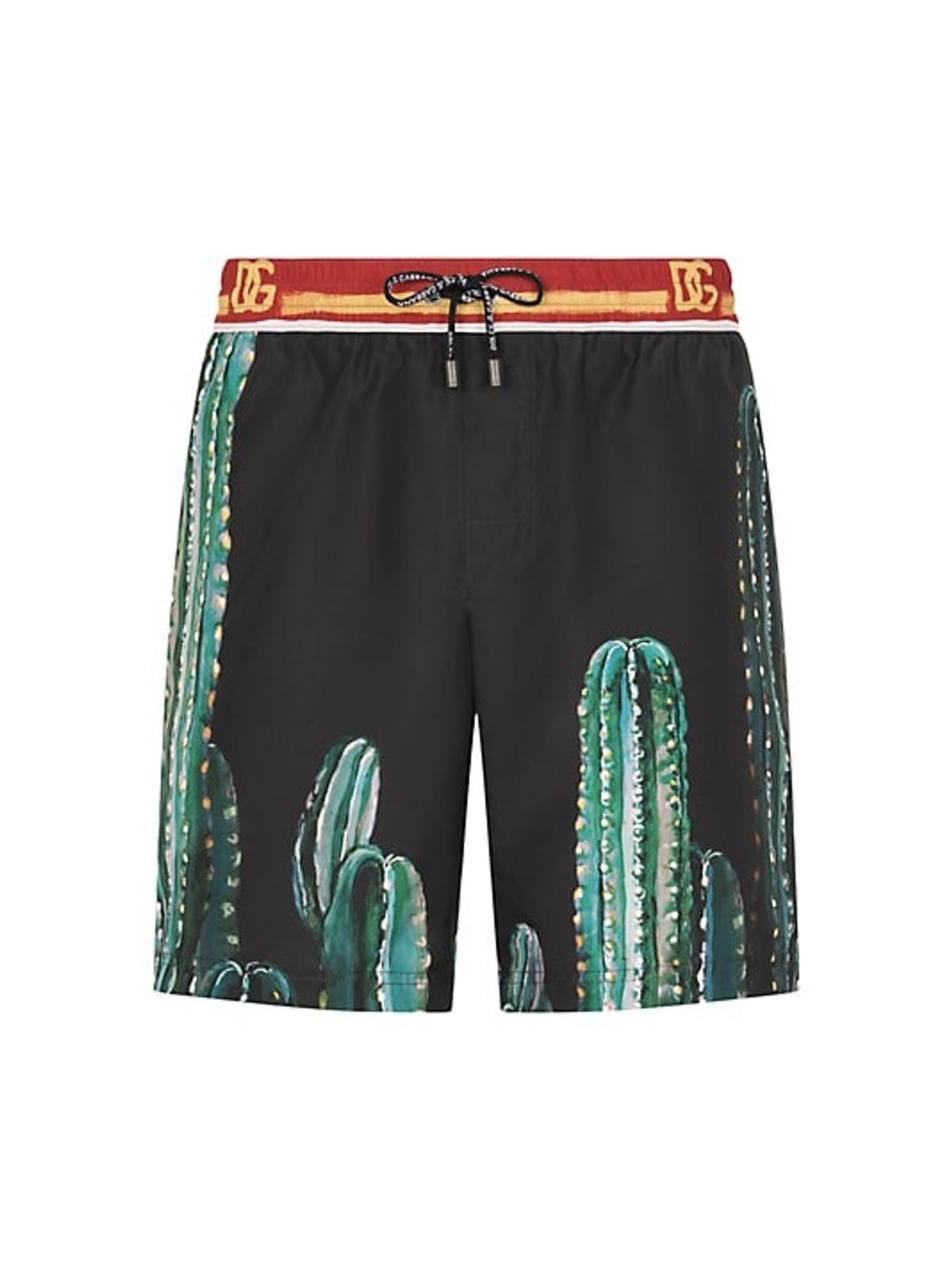Dolce & Gabbana Black Cactus Swim Shorts