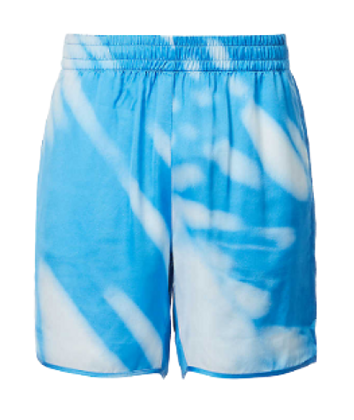 Blue Sky Inn Shadow Print Drawstring Waist Relaxed Fit Woven Shorts
