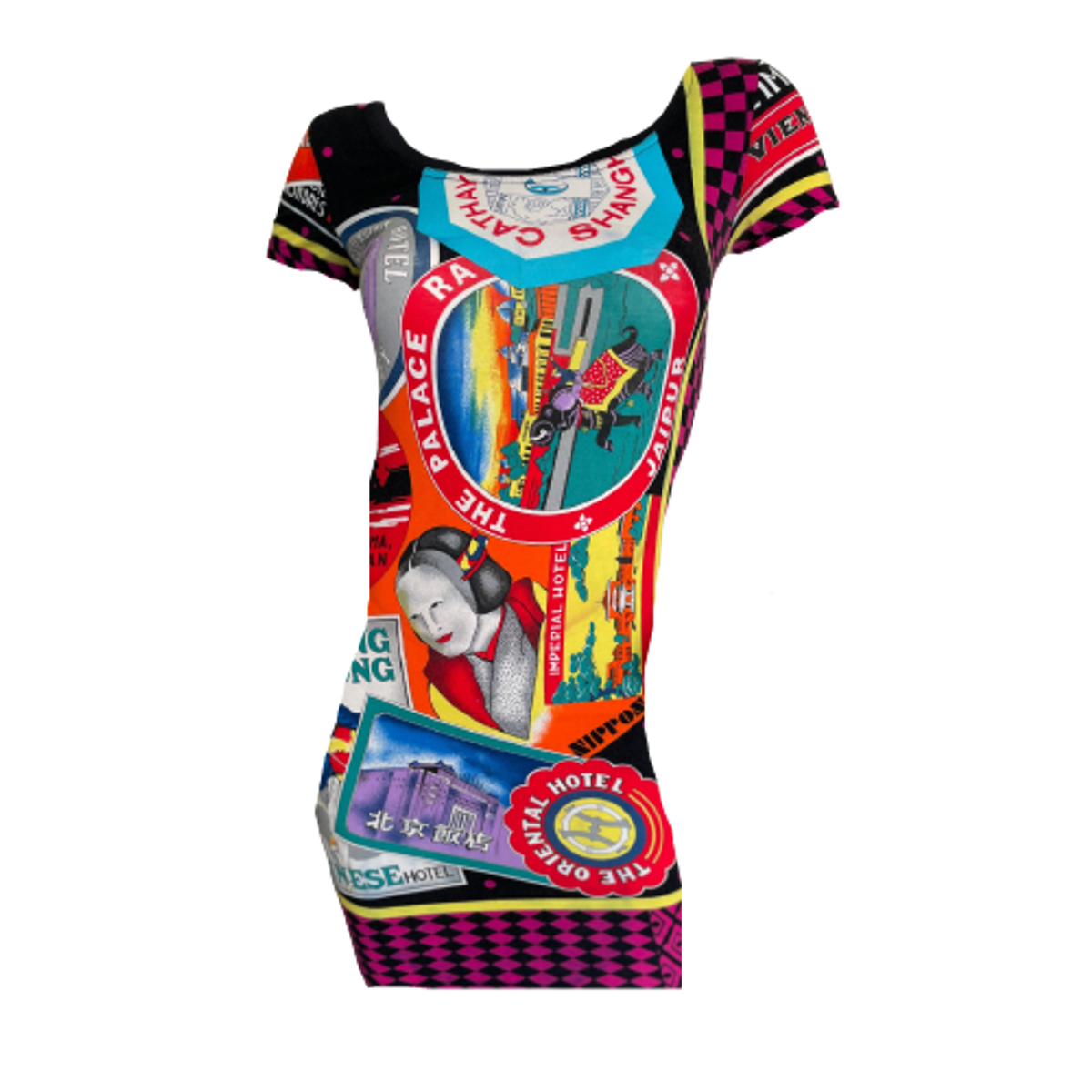 Versace Vintage Hotel Travel Sticker Dress