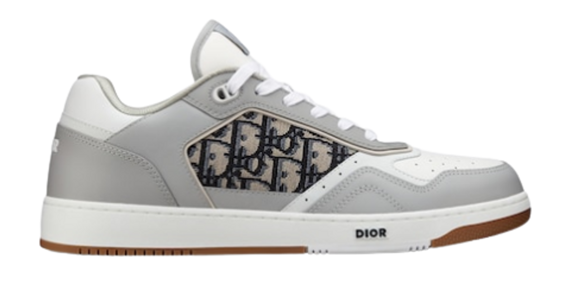 Dior B27 Gray White Low Top Sneakers