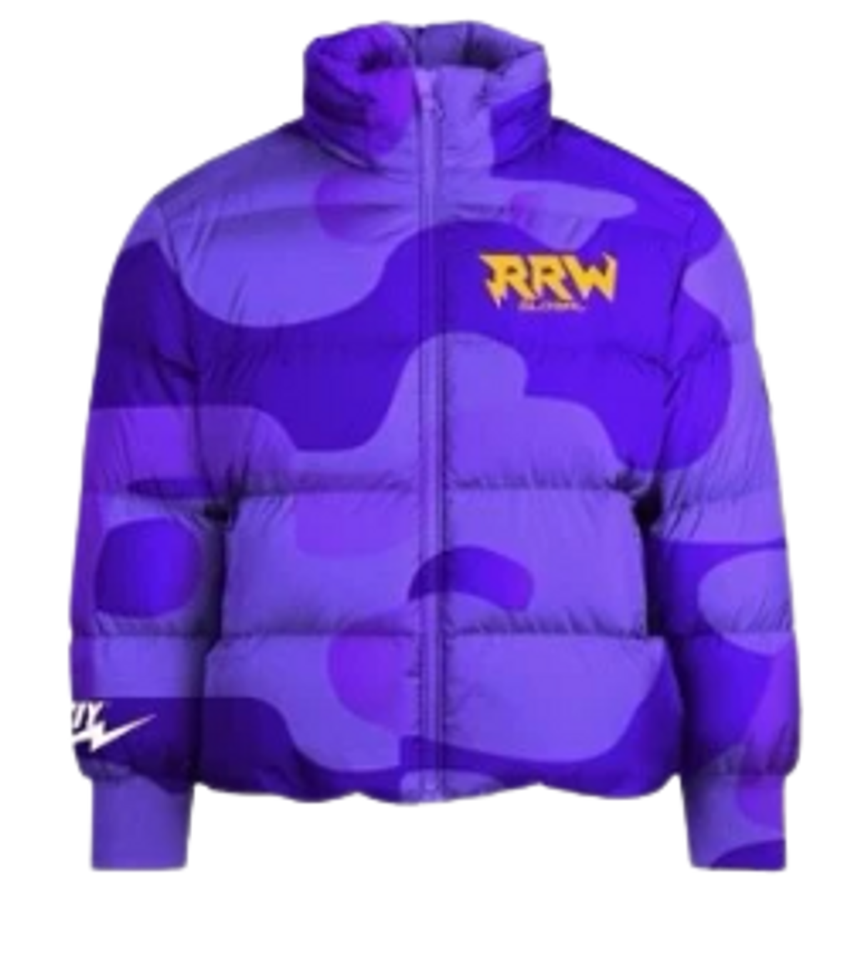 Kool Kiy × Roadrunners World Global Camo Puffer Jacket