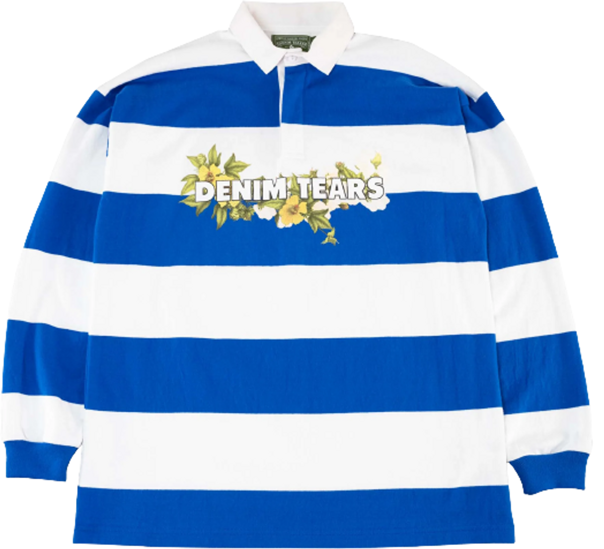 Denim Tears Crown Made Of Cotton Rugby Shirt