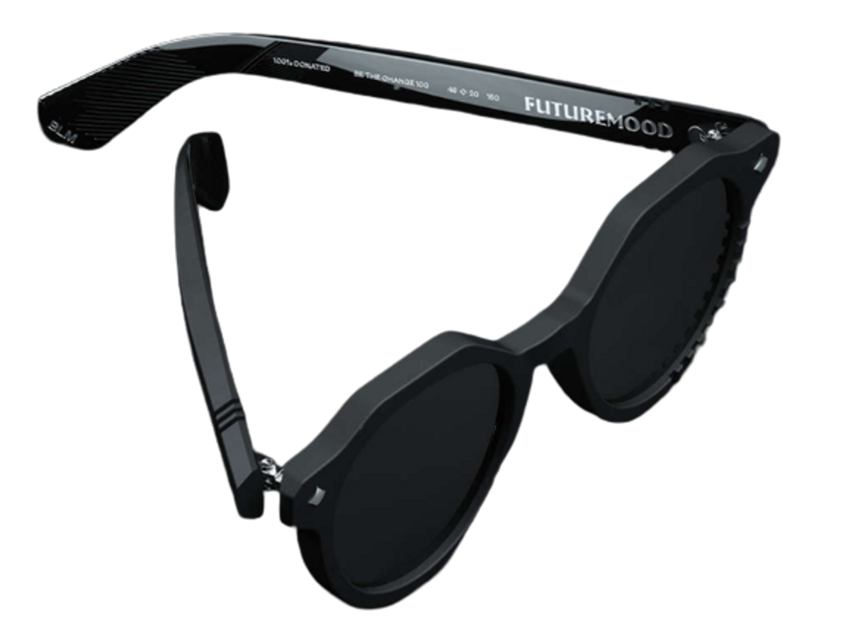 Future Mood Be The Change 100 Black Sunglasses
