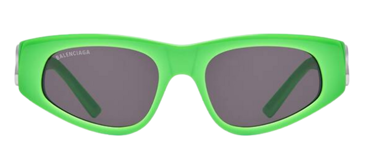 Balenciaga Dynasty D-Frame Neon Green Sunglasses