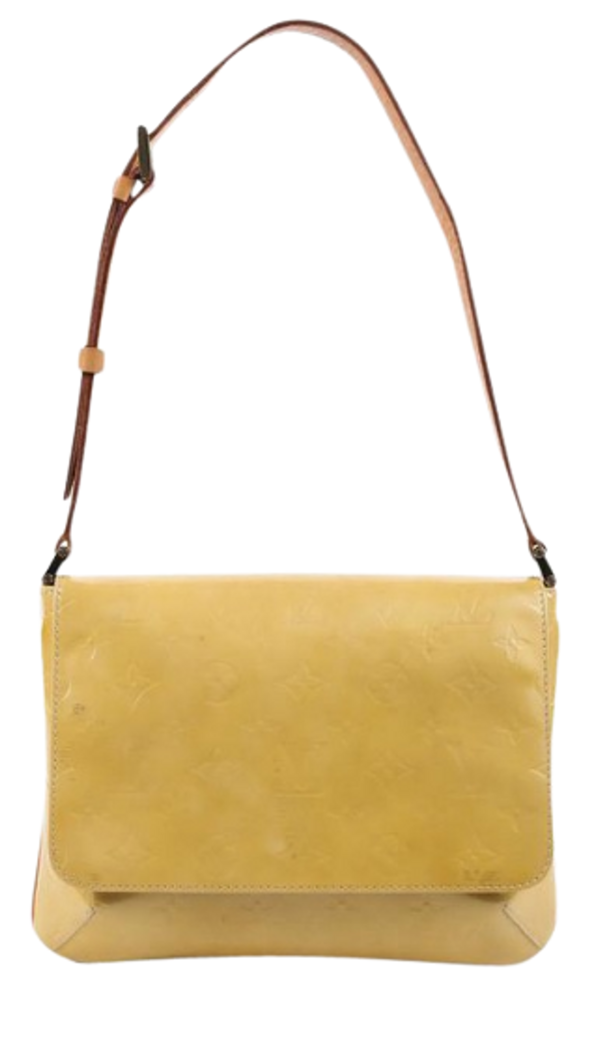 Louis Vuitton Vintage Yellow Monogram Vernis Thompson Street Bag
