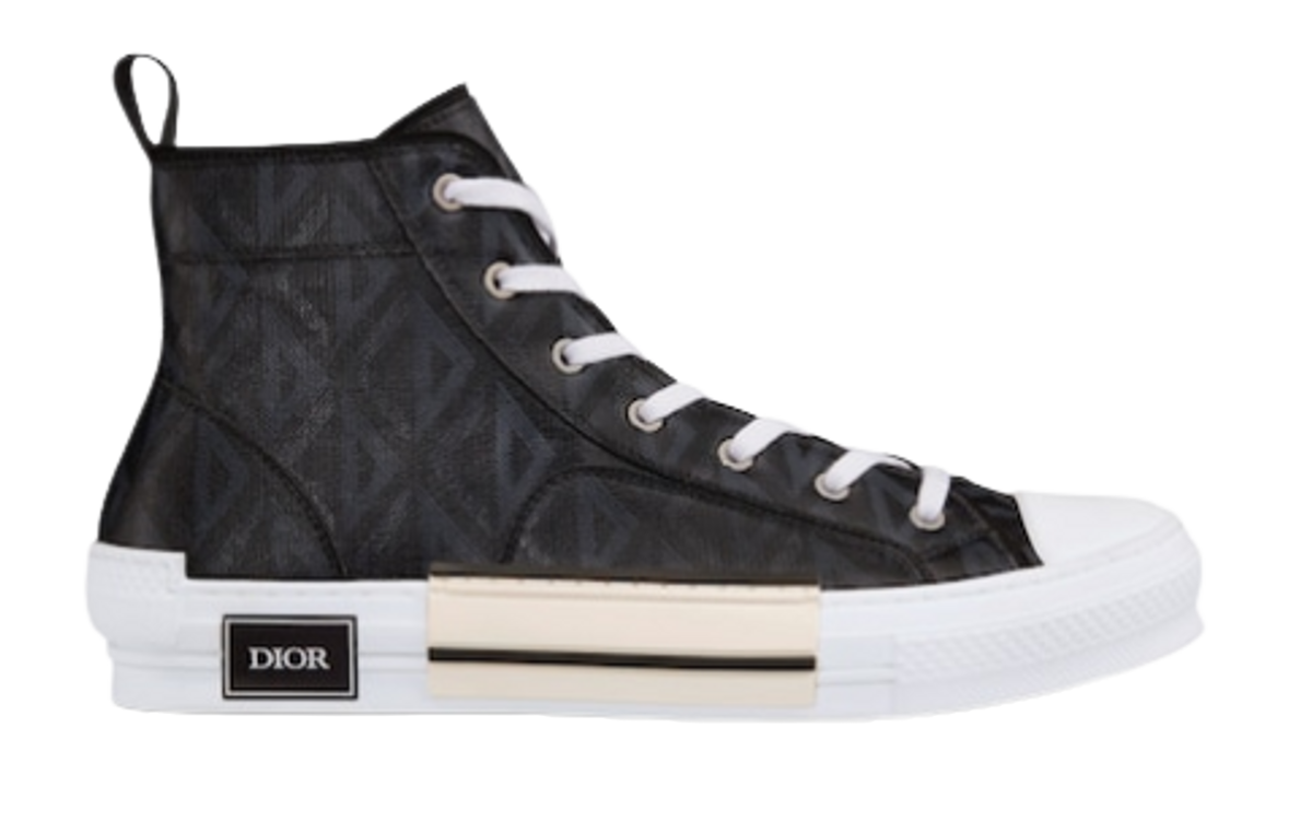 Dior B23 High Top Black White Sneakers