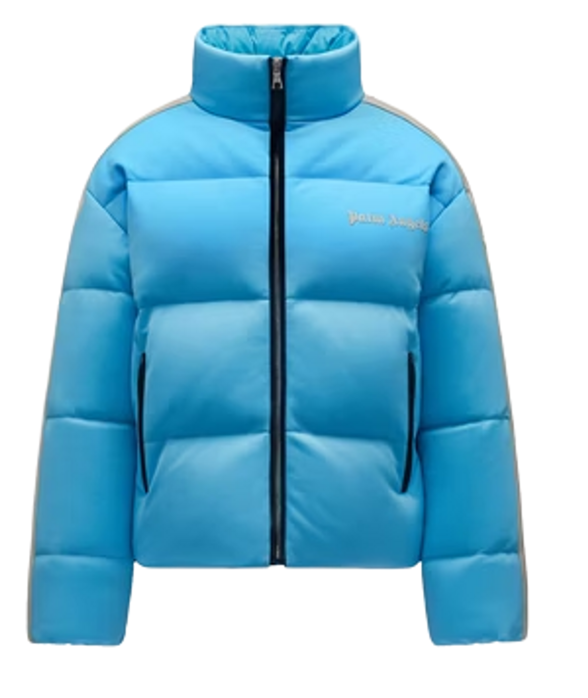 Moncler × Palm Angels Rodman Short Down Light Blue White Jacket