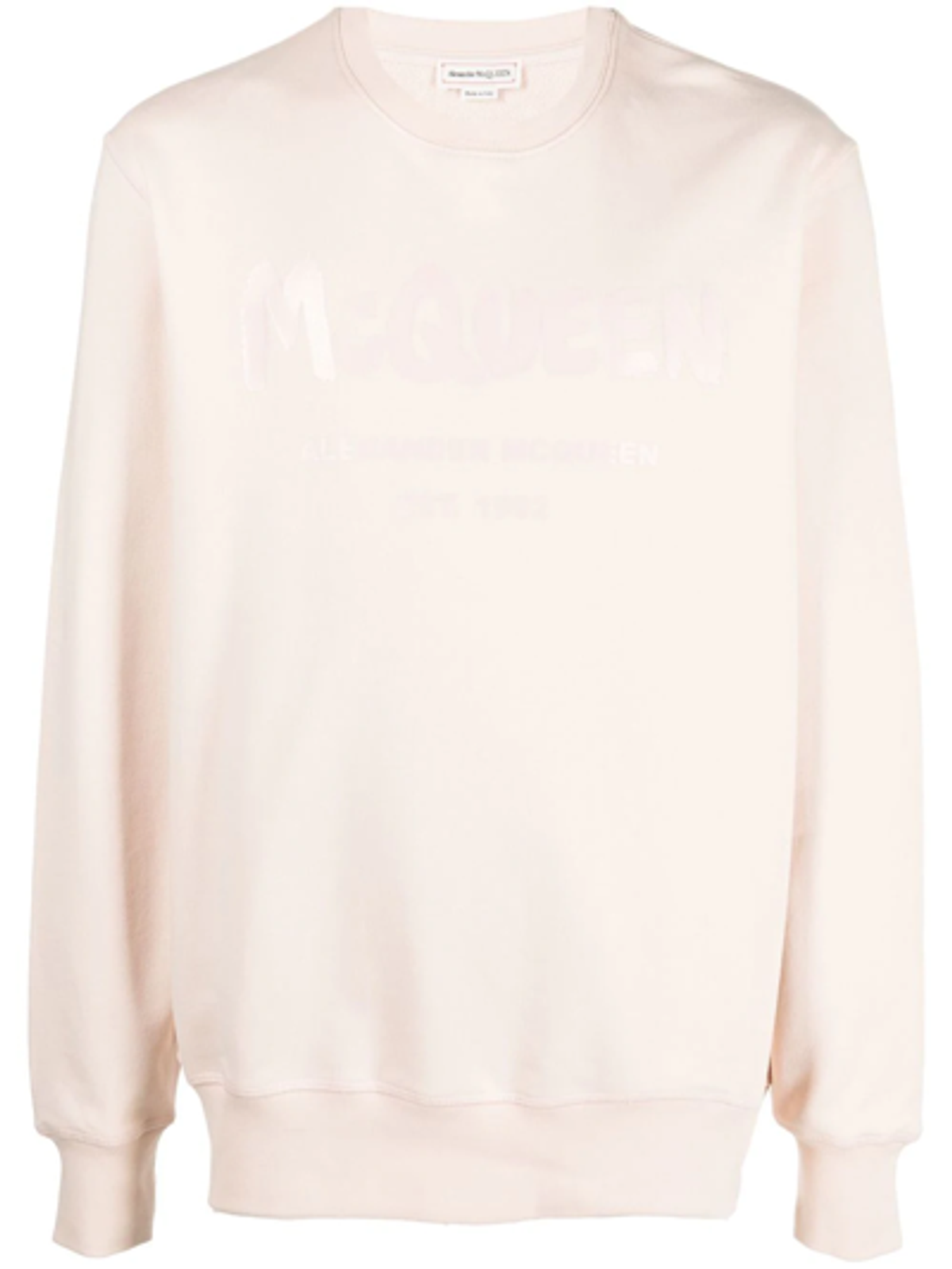 Alexander McQueen Logo Crewneck Pink Sweatshirt