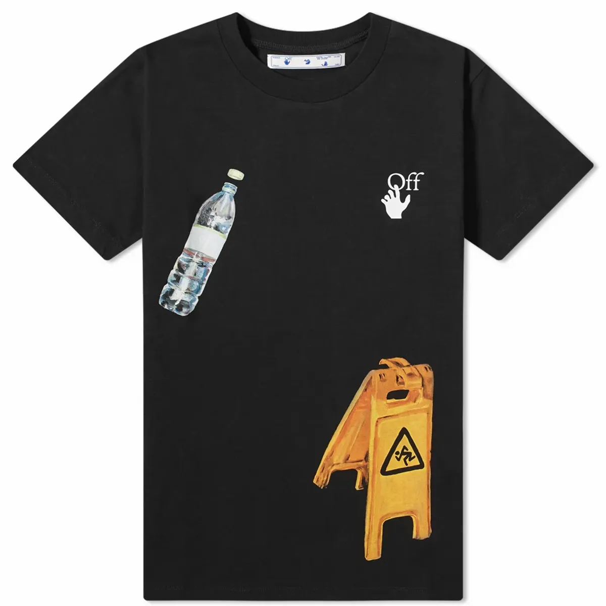 Off-White Medicine Print Cotton Slim T-shirt In Black