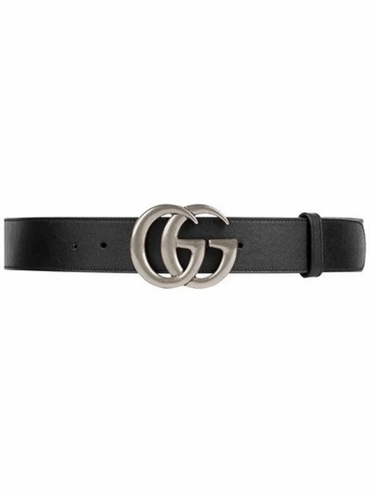 Gucci Double G Buckle Belt In Black