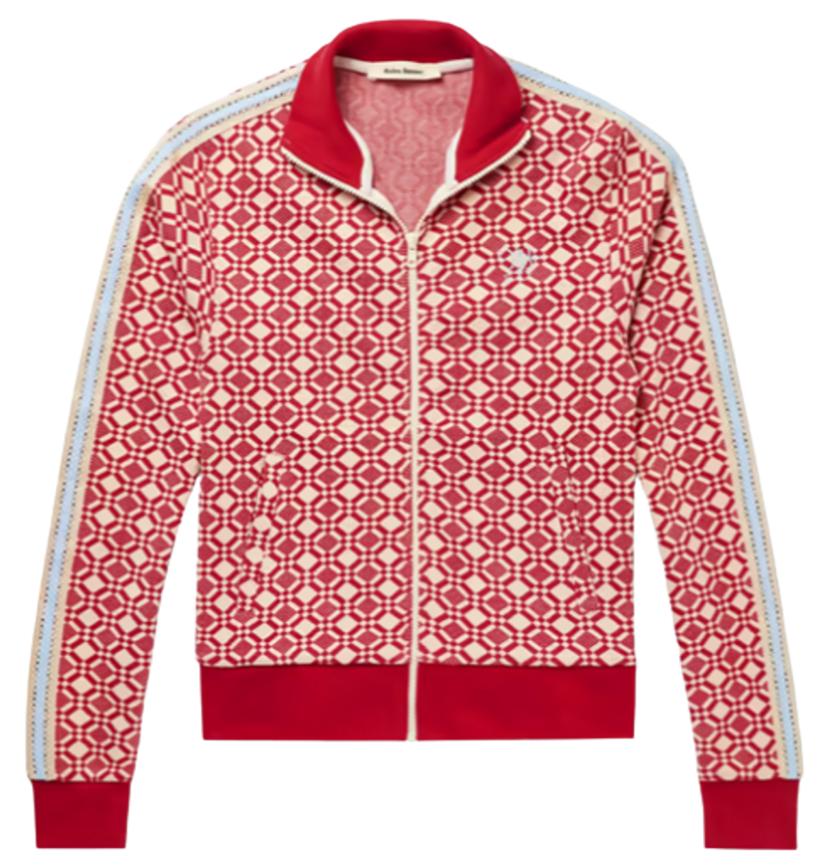 Wales Bonner Power Crochet Trimmed Organic Cotton Jacquard Track Jacket