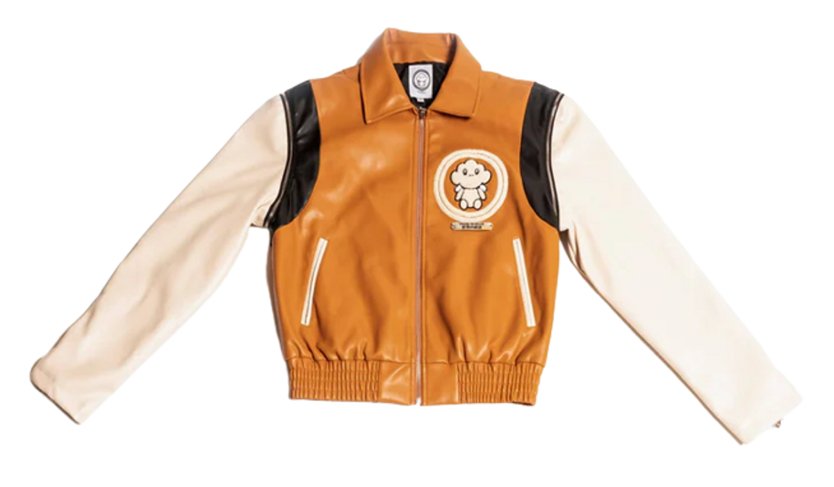 Daze In Blue Brown Sekainosozo Leather Jacket